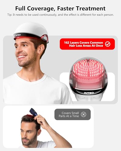 Red Light Therapy for Hair Growth with 162 Lasers