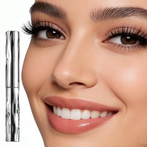 2PCS Waterproof & Smudge-Proof Tubing Mascara for Volumizing and 3D Curling Lashes, No Clumping No Flaking Formula, Long-Lasting Wear (Black)