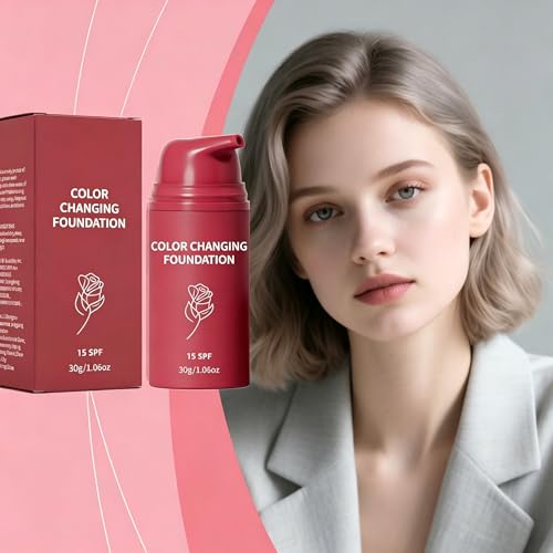 YAMVXIC Korean Color Changing Foundation for All Skin Tones - Hydrating, Long-Lasting, Medium to Full Coverage