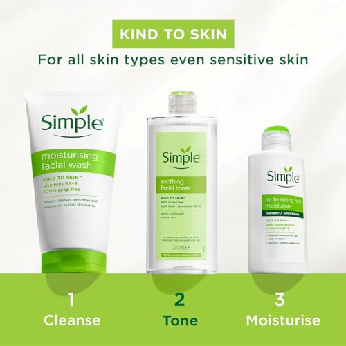Simple Kind to Skin Facial Toner, Soothing, 6.7 Fl Oz (Pack of 1)