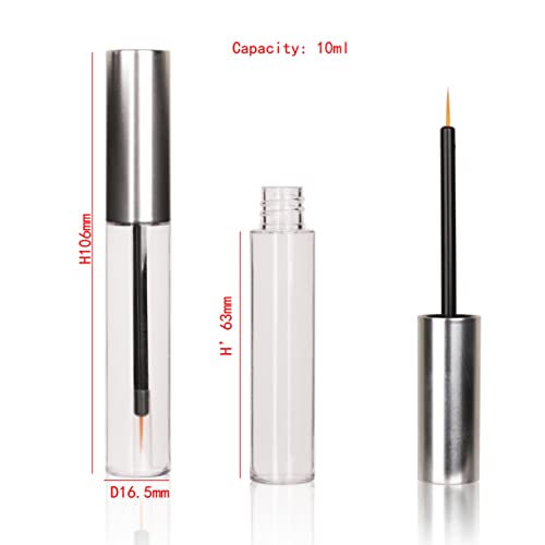 12PCS 10ml Empty Eyeliner Tubes with Applicators & Stoppers