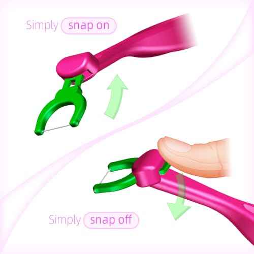 T.Smile Kids Evolutionary Clean Dental Flosser Refill Heads, Child-Sized, Fluoride Free, for Ages 3+, (140 Refills, Handle Not Included)