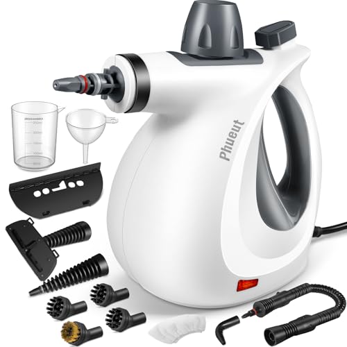 Phueut Pressurized Handheld Steam Cleaner with 12 Accessories