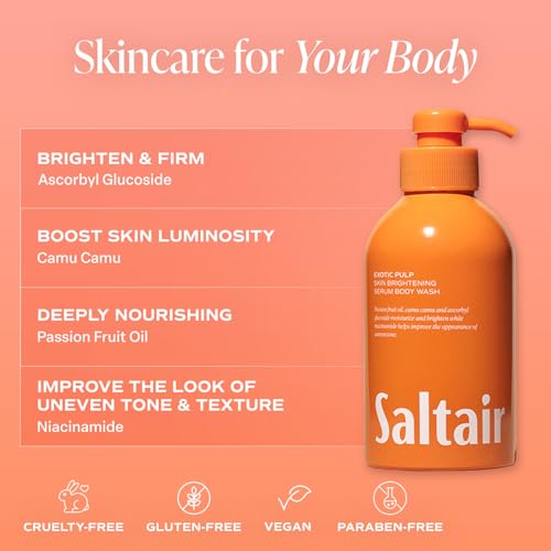 Saltair Exotic Pulp Shower & Body Oil Set ? 2-Pack Body Wash + Hydrating Body Oil