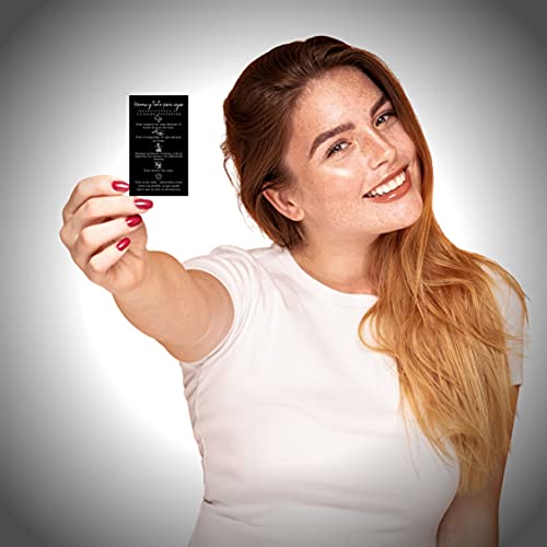 Spanish Brow Henna Tint Aftercare Cards | 50 Pack 2x3.5"