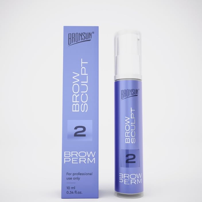 Bronsun Brow Perm #2 Fixing Cream - Brow Lamination, 0.34 fl oz