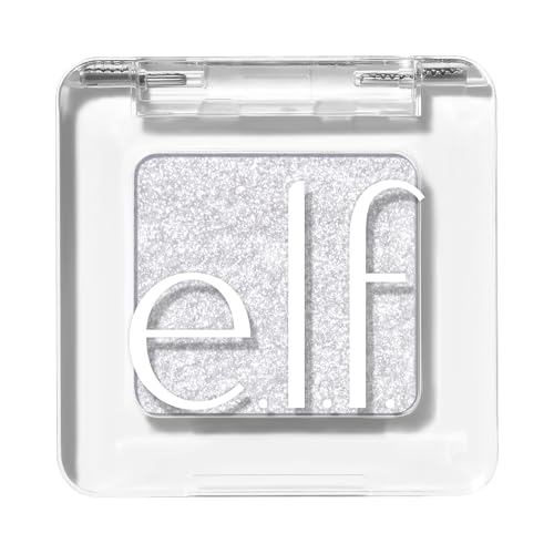 e.l.f. Fine as Fleck Glitter Eyeshadow - Certified Platinum, 0.07oz, Party-Ready Makeup