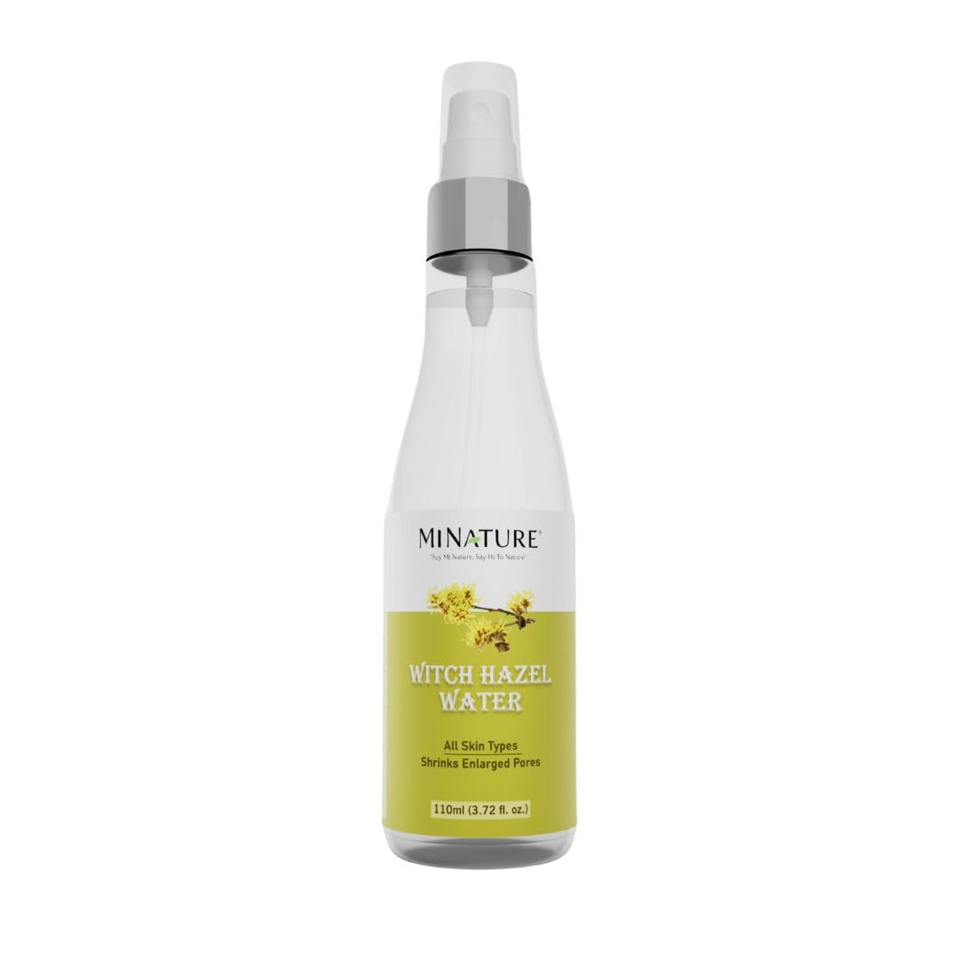 Mi Nature Witch Hazel Water |Pure & Natural | Natural Toner | All Skin Type|Cruelty Free | Chemical Free|Made in India| | Facial Mist| 110ml (3.72 Fl. oz.