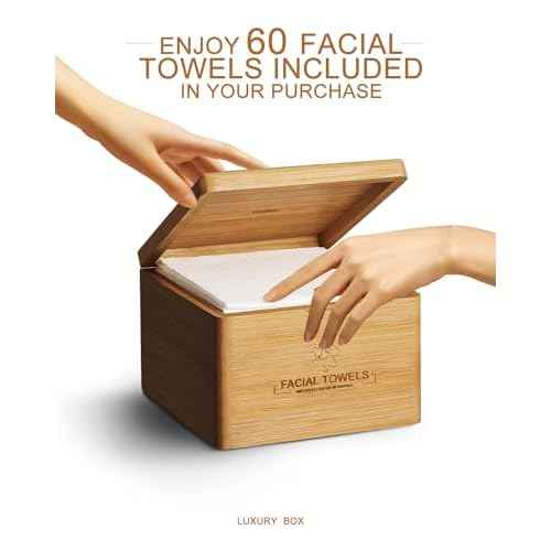 Clean Facial Towels,1 Box with 240 Ct Disposable Face Towels - Premium Facial Cleansing Cloths & Towelettes, Perfect for Skincare Routine - Biodegradable, Travel-friendly, and Eco-friendly