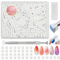 500-Piece Mini Disposable Nail Sponges Set for Ombre & Gradient Nail Art