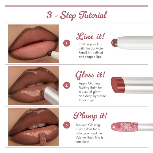 rom&nd Volume Hack Trio Lip Set - Berry Nude