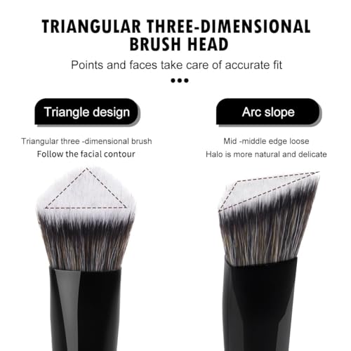 MAANGE 3-Piece Professional Makeup Brush Set for Flawless Application