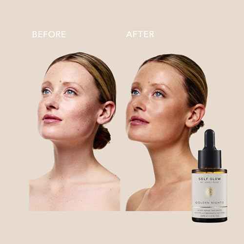 Self Glow by James Read - Golden Nights Sleep Repair Tan Drops | Hydrate, Rejuvenate, Moisturize with Hyaluronic Acid | Overnight, Buildable, Natural (30 mL | 1 fl oz)