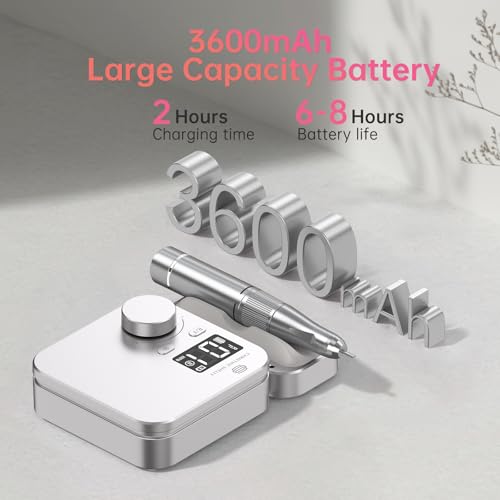 CHRISTINE SHELLY Rechargeable Nail Drill - 35000 RPM Efile Kit