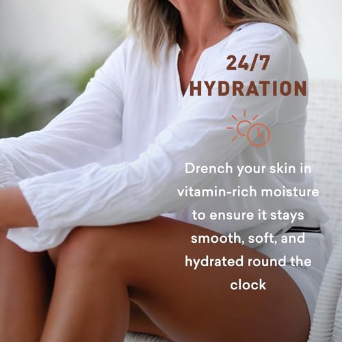Just Nutritive Indoor Tanning Lotion | Natural Tanning Bed Moisturizer to Accelerate, Extend & Maintain Tan | With Aloe, Coffee, Papaya & Vitamin E | Non-Bronzing Formula | 8 Fl Oz