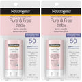 Neutrogena Mineral Sunscreen Stick, SPF 50, Zinc Oxide | Water-Resistant | Hypoallergenic | For Baby | Pack of 2