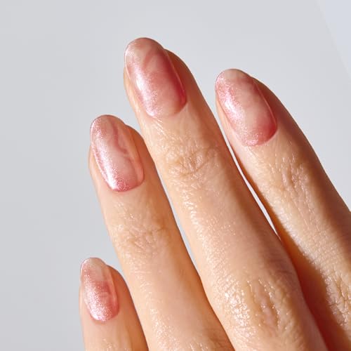 ohora Semi Cured Gel Nail Strips - Misty Blossom Marble Pink