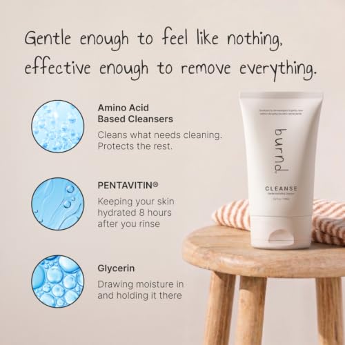 Burnd Hydrating Daily Facial Cleanser - Gentle, Fragrance-Free, 6.7 oz