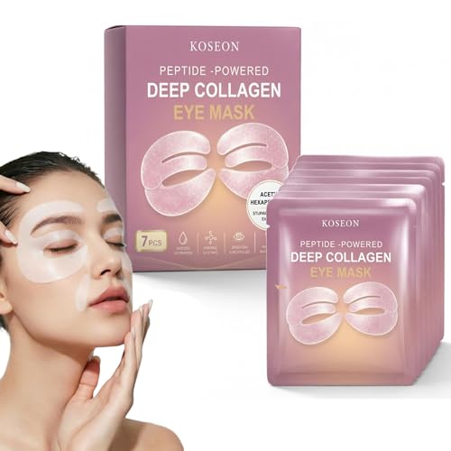 Collagen Eye Mask Patches - 7 Pack for Dark Circles & Puffiness