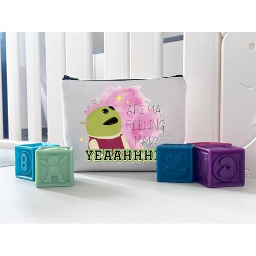 WCGXKO Cartoon Movie Lover Gift Are Ya Feeling Mad Yeaahhhh Makeup Bag Cartoon Gift For Women Cosmetic Zipper Pouch (Are Ya)