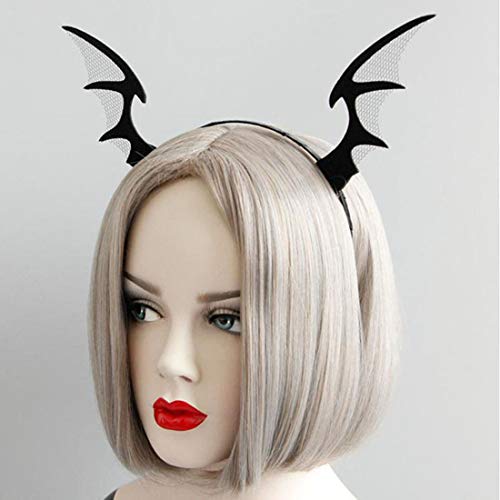 VEIDO Halloween Bat Wing Headband Cosplay Party Head Piece Costume Hair Band ZHB09 (Bat Wing)