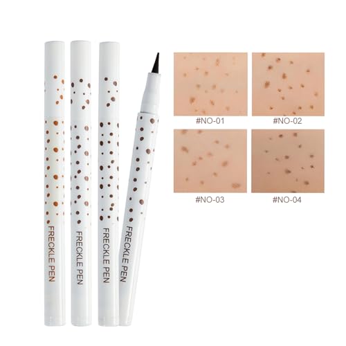 Freckle Pen for Face Waterproof Long Lasting - Natural Faux Freckles Makeup Pen with Precision Tip, Vegan and Cruelty Free, Light Brown for Daily Use and Special Occasions