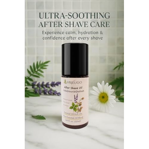 Botanical After Shave Oil for Women Roll-On ? 50ml Herbal Blend for Soothing & Moisturizing Skin Calms Irritation, Softens Skin, Prevents Ingrown Hairs,Alcohol?Free, Fragrance?Free
