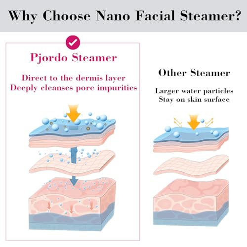 Facial Steamer Spa Kit, 12 Skin Care Tools & 5 Jelly Mask Powder, Nano Ionic Steamer for Facial Deep Cleaning Unclog Pores Sinuses, Warm Mist Humidifier for Home SPA, Self Care Gifts for Women