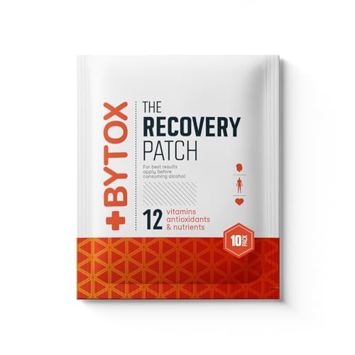Bytox Recovery Patches with 12 Active Ingredients | Vitamin Patch with Nutrients, Antioxidants, & Hydration Support for Active Lifestyles | Up to 24-Hour Action | Made in The USA (Pack of 10)