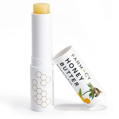 Farmacy Beeswax Lip Balm - Honey Butter Moisturizing Lip Care Enriched with Cupua?u & Cocoa Butters, Proprietary Honey Blend and Vitamin E to Nourish, Soften & Heal (3.4g)