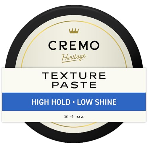 Cremo Texture Paste for Men - Barber Grade Hair Styling, 3.4 Oz