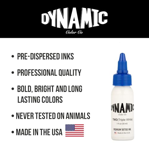 Dynamic Color Triple White Tattoo Ink 1 oz USA Made