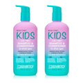 Eco Chic KIDs 2 In 1 Shampoo & Conditioner - Kids 2-in-1, For All Hair Types, Salon Quality, Lightweight & Hydrating, Gentle Formula, Vegan - 16.5 Fl Oz (Pack of 2)