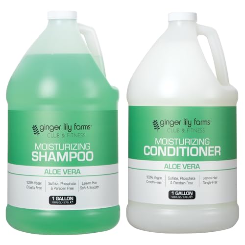 Ginger Lily Farms Club & Fitness Shampoo + Conditioner Bundle, Aloe Vera