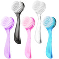 Soft Nail Dust Cleaning Brush Set - 5 Pcs Ergonomic Grip Brushes for Manicure & Pedicure