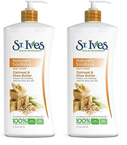 St. Ives Nourish & Soothe, Oatmeal & Shea Butter Body Lotion 21 Fl Oz (Pack of 2)