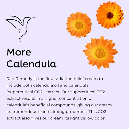 Rad Remedy Radiation Relief Cream | Dermatologist-Formulated | Calendula, Aloe Vera, Ceramides, & B-silk¢â | Relieves, Cools, Moisturizes & Restores Radiation Burns | Safe for Sensitive Skin 4.0 oz