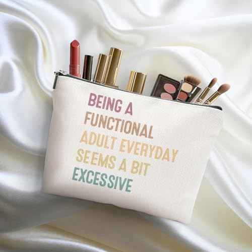 White Elephant Gifts Funny Gifts Gag Gifts Makeup Bag Novelty Gifts Sarcastic Cosmetic Bag Humor Joke Travel Toiletry Bag Christmas Birthday Funny Gift for Women Best Friend Bestie Coworkers Boss