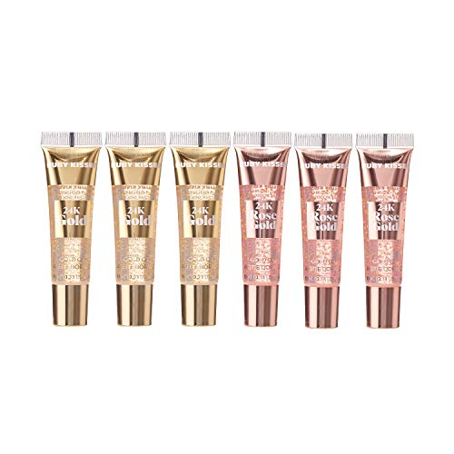 Ruby Kisses 24K Gold Oil Lip Gloss - 6 Pack