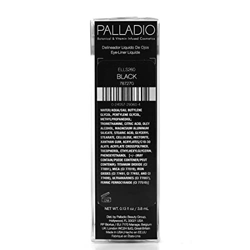 Palladio Liquid Eyeliner - Waterproof, Intense Black