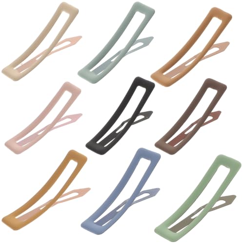 COHEALI 9-Count Snap Hair Clips for Girls - Colorful Barrettes