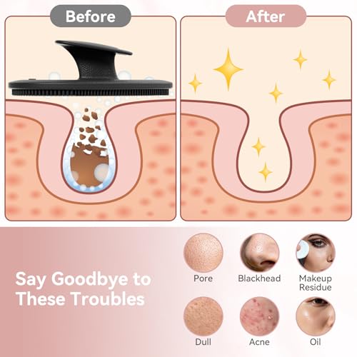 Silicone Face Scrubber Brush - Gentle Exfoliating Cleanser