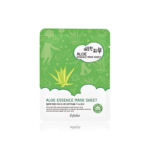 Esfolio Pure Skin Mask Box, Aloe Essence, 11.8 Ounce