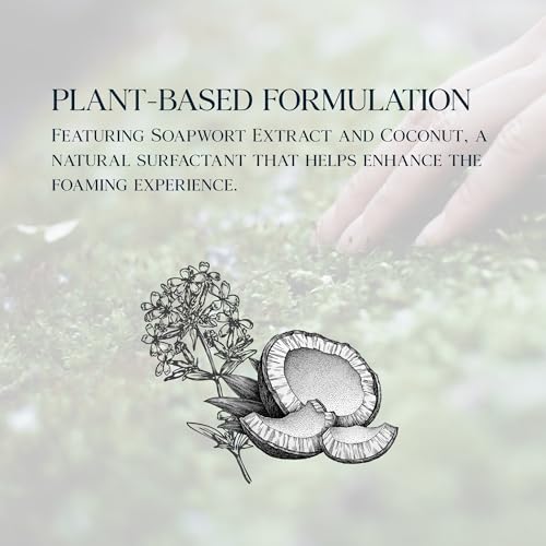 Refreshing Green Foaming Hand Wash with Hyaluronic Acid, Earthy Scent | Hydrating | Kitchen and Bathroom |Botanical Ingredients | Cruelty Free Sulfate Free | 10.14 fl oz