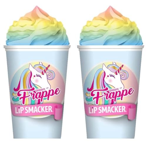 Lip Smacker Frappe Cup Lip Balm, Unicorn, 1 Tube, Prevent Chapped Lips, 0.26 Ounce (Pack of 2)