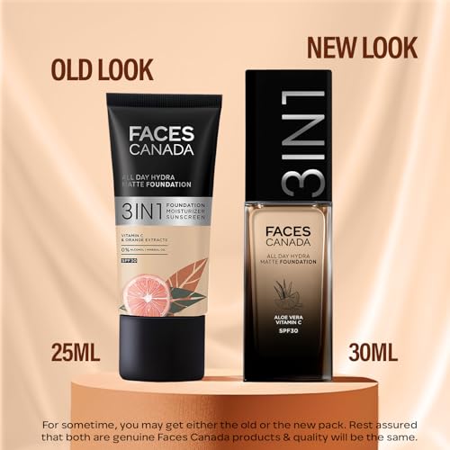 FACESCANADA All Day Hydra Matte Foundation SPF 30 - Ivory