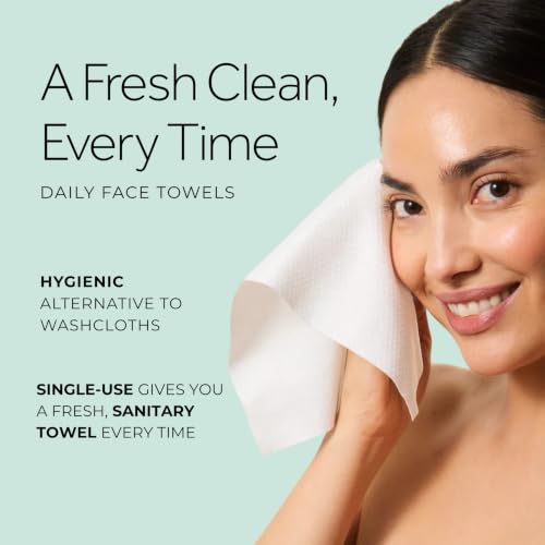 Pond's Ultra Soft Dry Face Towels, 50 Count – Single-Use Makeup Remover Wipes