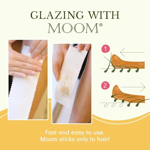 MOOM Organic Waxing Kit Gift Box for Women ? Sugar Wax Hair Removal for Face, Bikini & Underarms ? Travel Wax, Foot Spa Cream & Tools ? Ideal for traveling & gifting