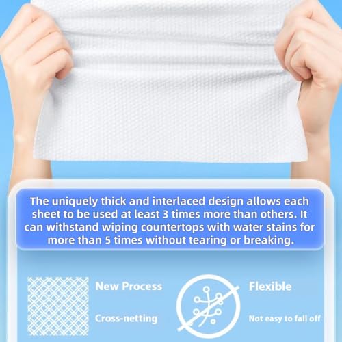 Disposable face towel,MIXUISEE thick and soft face towels,100% cotton face towels, facial towels 150% thickness. Increased size: 12 "x10", Makeup removal and cleaning (Extra thick 60 PCS)
