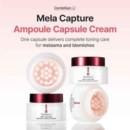 CENTELLIAN 24 Madeca Mela Capture Ampoule Capsule Cream (Brightening Cream, 1.85 fl oz / 55ml) ? Anti-Aging Face Moisturizer with Peptides & Centella Asiatica, Hydrating Korean Skincare
